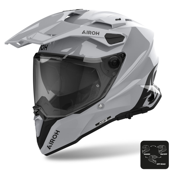Airoh Airoh commander 2 helmet - cement grey gloss - l